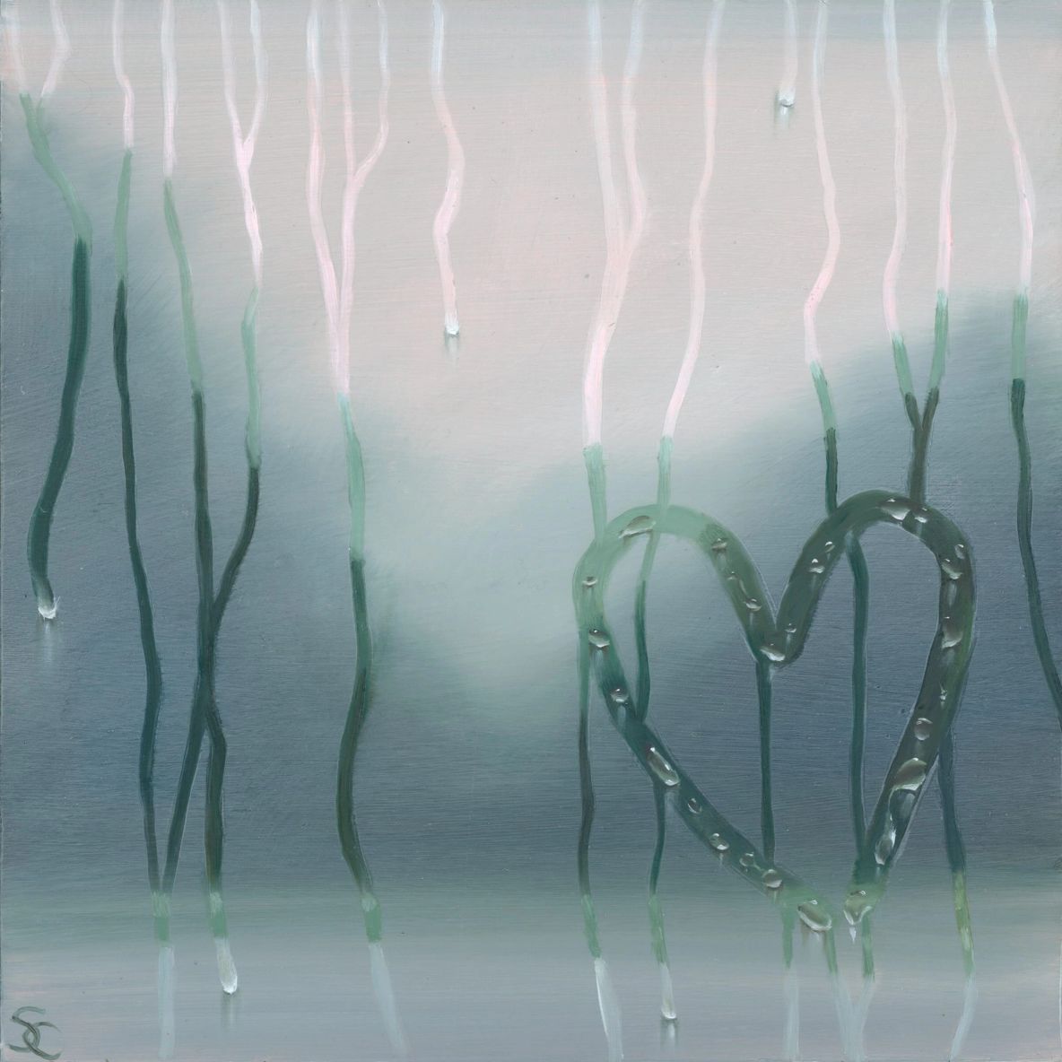 Foggy Window Heart