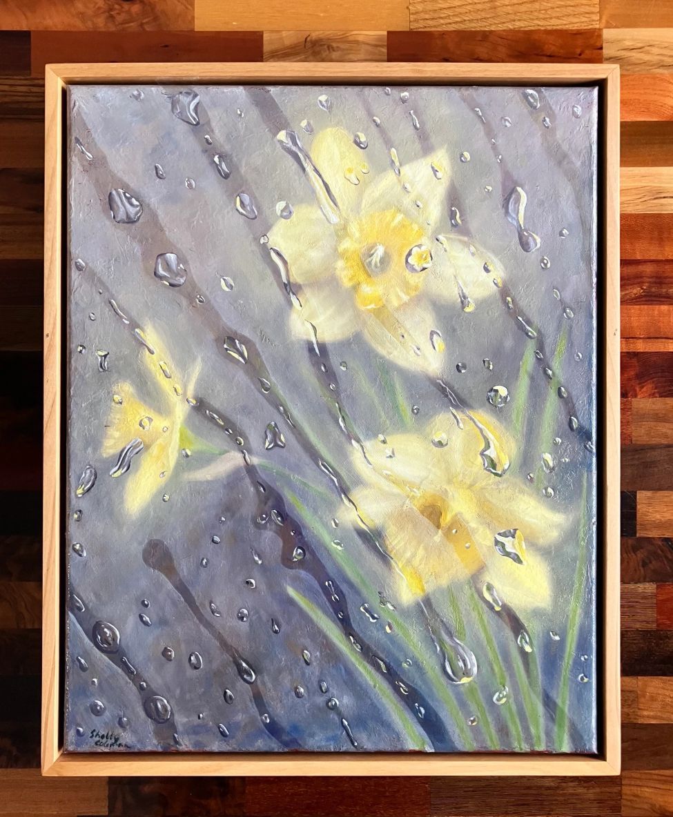 Through the Pane: Daffodils