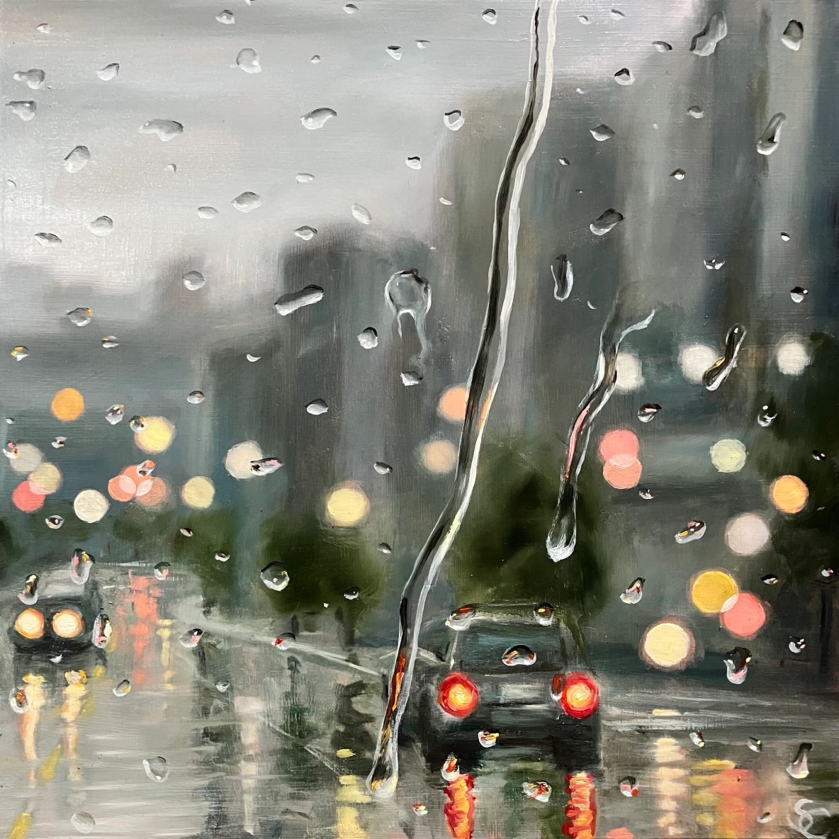 Rainy City Lights Right