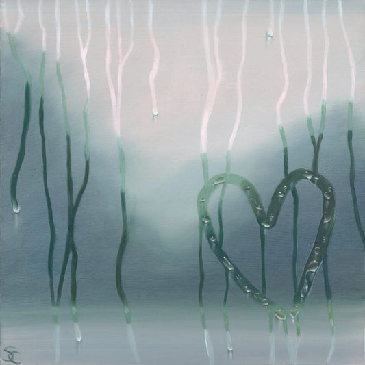 Foggy Window Heart